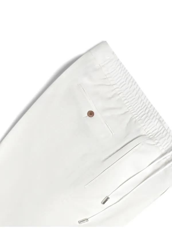 White Linen Safari Suit | Italian Summer | DELETTO in Milano