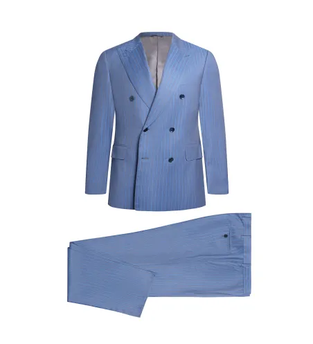 Double-Breasted Peak Lapel Suit | Italian | DELETTO in Milano