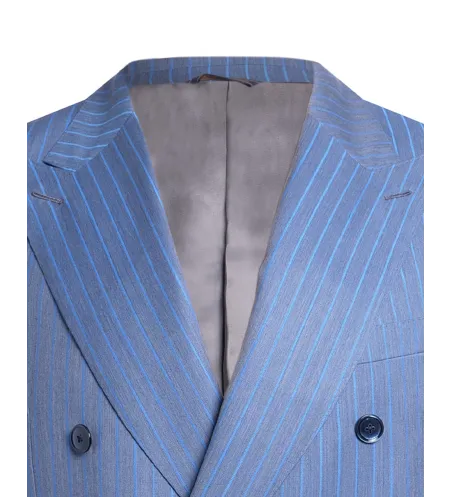 Double-Breasted Peak Lapel Suit | Italian | DELETTO in Milano