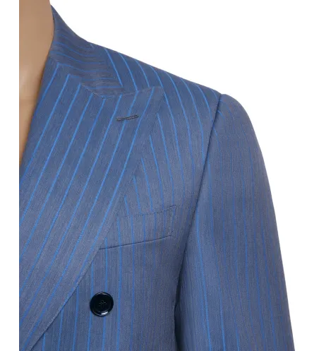 Double-Breasted Peak Lapel Suit | Italian | DELETTO in Milano