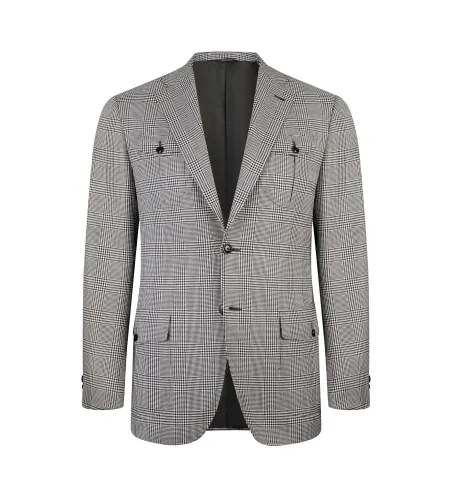 Maggiore Hand-Sewn Sport Jacket with Safari Pockets