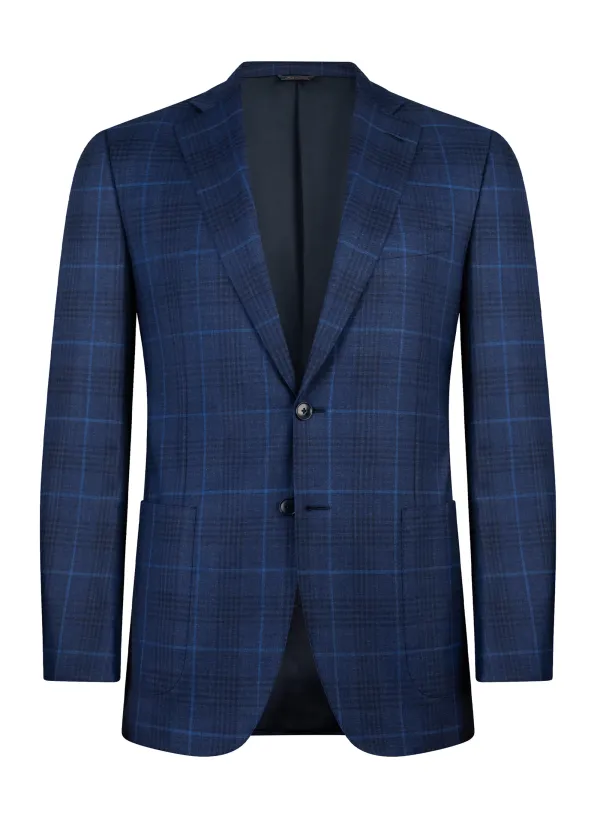 Maggiore Hand-Sewn Suit - Blue Box Pattern
