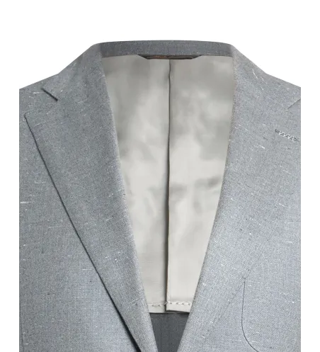 Medium Gray Wool and Cashmere Lipari Hand-Sewn Sport Jacket | Italian Unlined Jacket