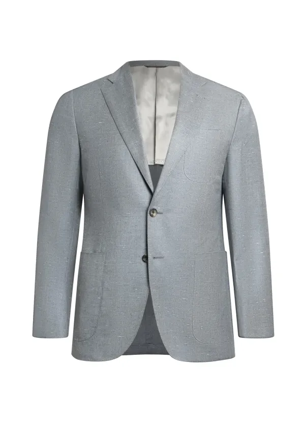 Medium Gray Wool and Cashmere Maggiore Hand-Sewn Sport Jacket | Italian Unlined Jacket