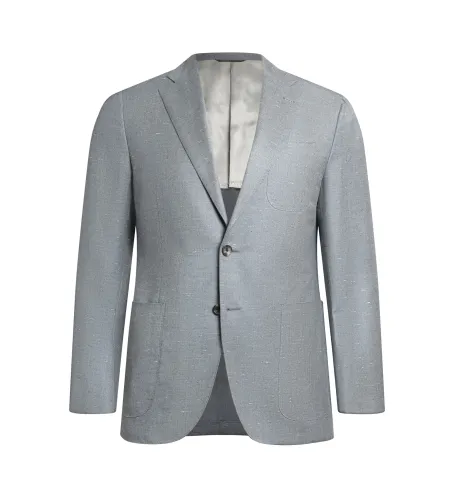 Medium Gray Wool and Cashmere Maggiore Hand-Sewn Sport Jacket | Italian Unlined Jacket