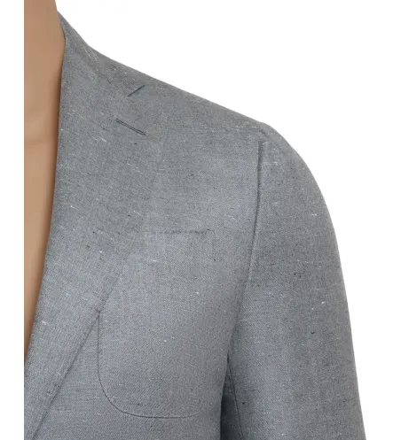 Medium Gray Wool and Cashmere Maggiore Hand-Sewn Sport Jacket | Italian Unlined Jacket
